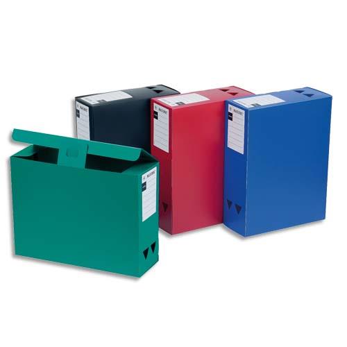 VIQUEL Boîte de classement MAXIDOC, en polypropylène 12/10ème, dos de 12cm, coloris assortis opaque