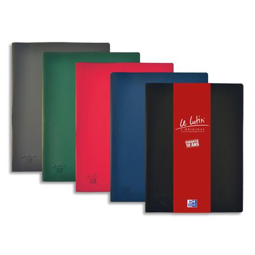 OXFORD Protège documents LUTIN ORIGINAL 60 vues, 30 pochettes. En PVC opaque. Format A4. Coloris assortis