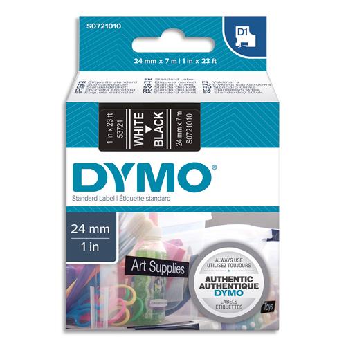 DYMO Ruban D1 poly 24mmx7m Blanc/Noir BB1 S0721010