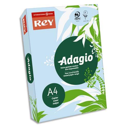 INAPA Ramette 500 feuilles papier couleur pastel ADAGIO Bleu pastel A4 80g