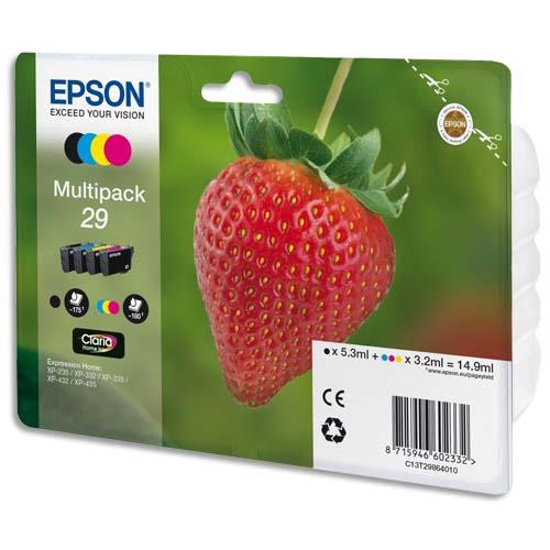 EPSON Multipack Jet d'encre fraise C13T29864012 (dont eco-taxe de 0,02 €)