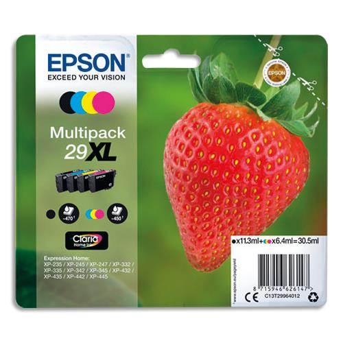 EPSON multipack Jet d'Encre Fraise (T2996) C13T29964012 (dont eco-taxe de 0,02 €)
