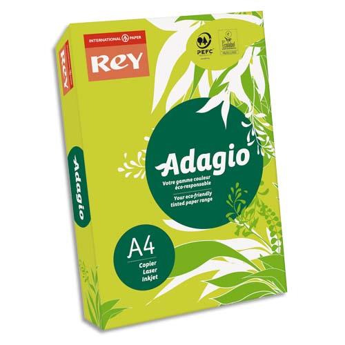 INAPA Ramette 500 feuilles papier couleur pastel ADAGIO Vert pastel A4 80g