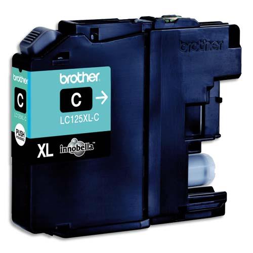 BROTHER Cartouche Jet d'encre HC Cyan LC125XLC (dont eco-taxe de 0,01 €)