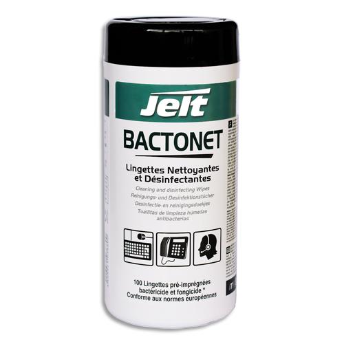 JELT Boîte de 100 lingettes nettoyantes anti bactérie bactonet