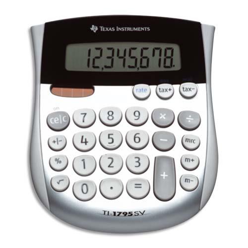 TEXAS INSTRUMENTS Calculatrice de bureau TI-1795 SV - 17955SV/FBL/11E1 (dont eco-taxe de 0,08 €)