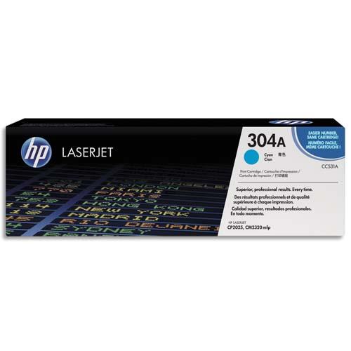 HP Toner Cyan CC531A (dont eco-taxe de 0,20 €)