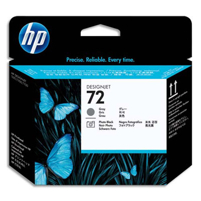 HP Tête d'impression Grise et Noire photo n°72 C9380A (dont eco-taxe de 0,02 €)