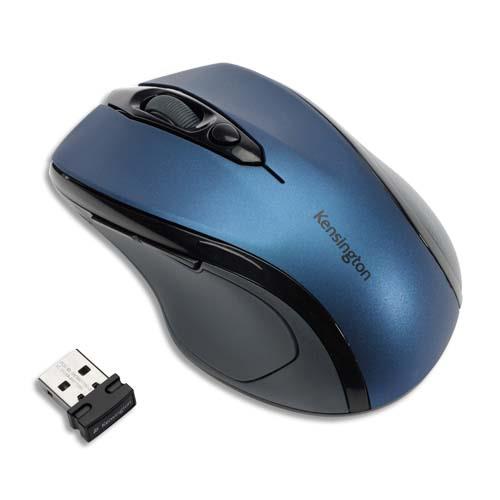 KENSINGTON Souris sans fil Pro Fit, taille moyenne, bleue, K72421WW (dont eco-taxe de 0,02 €)