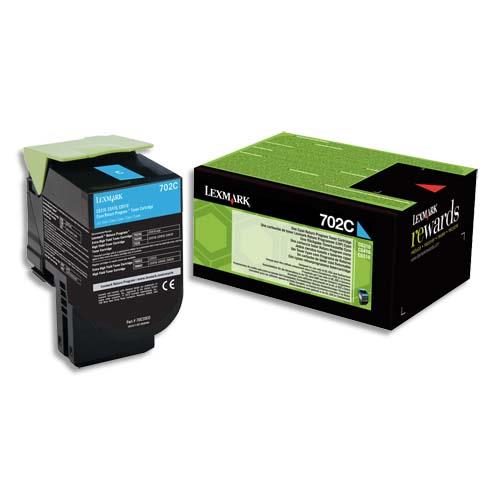 LEXMARK Cartouche toner Cyan 702C 70C20C0