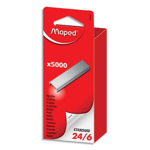 MAPED Boîte brochable de 5 000 agrafes 24/6