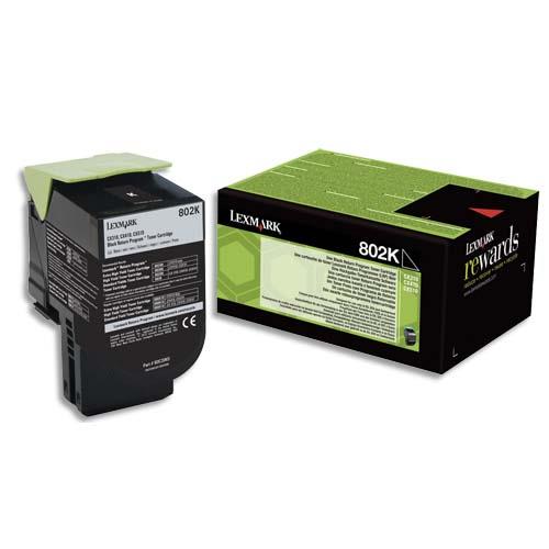 LEXMARK Cartouche toner Noir 802K 80C20K0