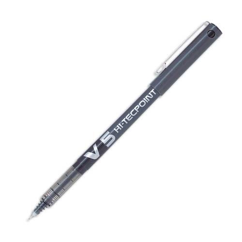 PILOT Stylo Roller pointe tubulaire 0,5 mm encre liquide Noire HI-TECPOINT BX-V5