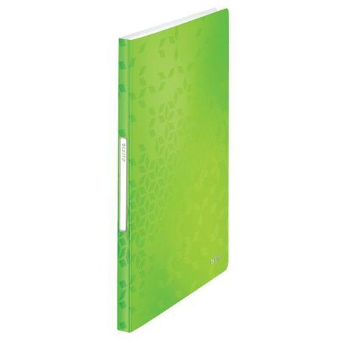 LEITZ Protège-documents WOW en polypropylène 40 pochettes, 80 vues. Coloris Vert