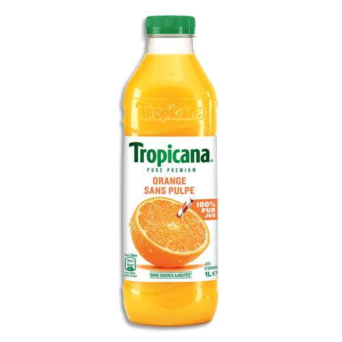 TROPICANA Bouteille plastique d'1 litre de jus d'Orange