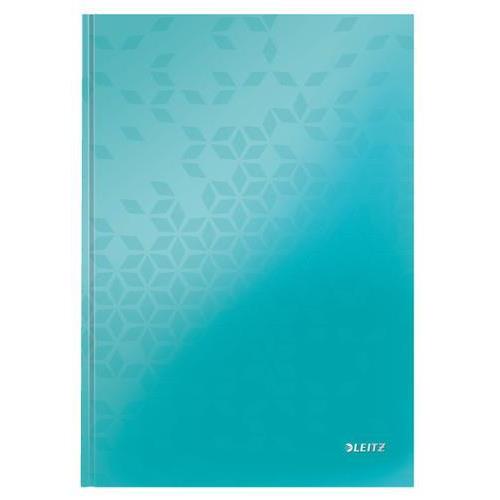LEITZ Cahier WOW 21x29,7cm, 160 pages lignées. Couverture rigide. Coloris Menthe