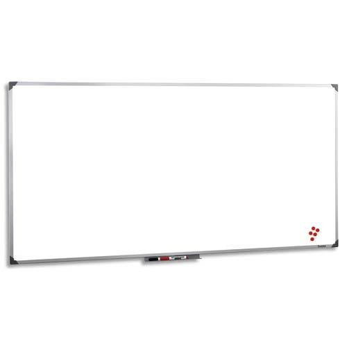 PLANORGA Tableau blanc laqué 100x150 cm OFFICE pour feutre effaçable à sec avec encadrement alu anodisé. (dont eco-taxe mobilier de 0,81 €)