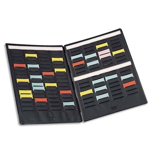 NOBO Paire de volets de couverture MINI-PLANNER 3 bandes de 16 fiches indice 2 (dont eco-taxe mobilier de 0,05 €)