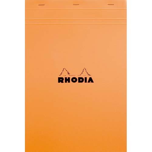 RHODIA Bloc de direction couverture Orange 80 feuilles détachables format A4+ réglure 5x5