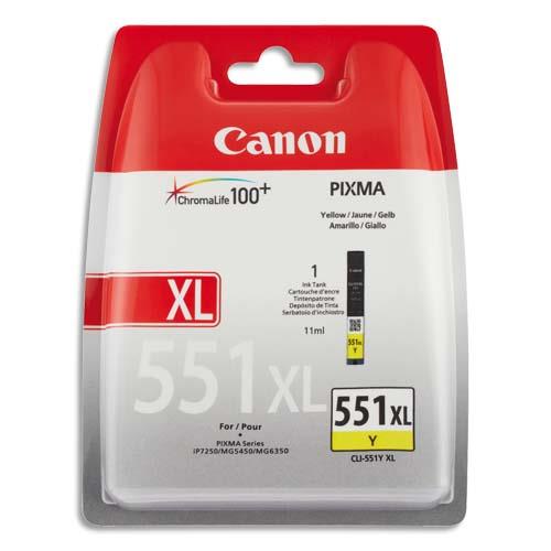 CANON Cartouche Jet d'encre Jaune 551XL 6446B001 (dont eco-taxe de 0,01 €)