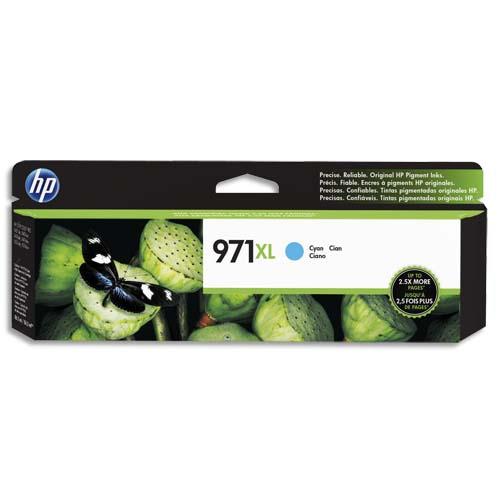 HP Cartouche Jet d'encre 971XL Cyan CN626AE (dont eco-taxe de 0,02 €)