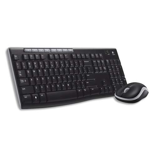 LOGITECH Ensemble Clavier et souris sans fil MK270 920-004510 (dont eco-taxe de 0,10 €)