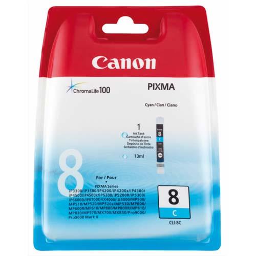 CANON Cartouche Jet d'encre Cyan CL8C (dont eco-taxe de 0,01 €)