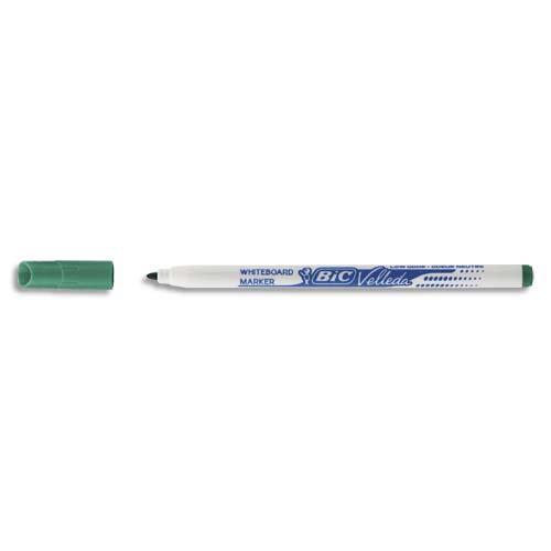 BIC Velleda 1721 Feutres pour Tableau Blanc Effaçables à Sec Pointe Conique Fine - Vert