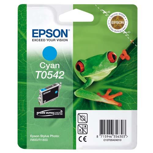 EPSON Cartouche Jet d'Encre UltraChrome Hi-Gloss Cyan ''Grenouille'' - C13T05424010 (dont eco-taxe de 0,02 €)