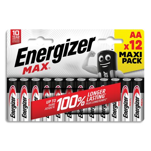 ENERGIZER Blister de 12 piles AA LR06 Max 7638900437782