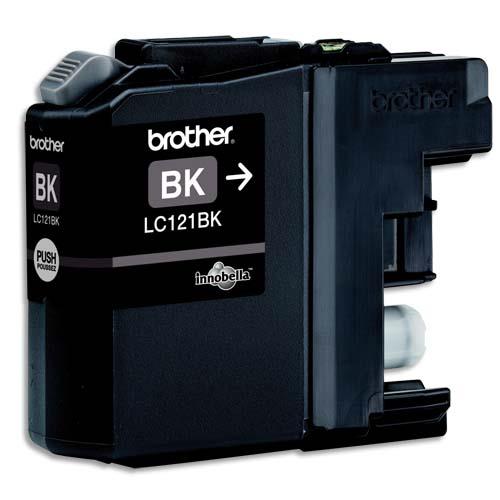 BROTHER Cartouche Jet d'encre Noir LC121BK (dont eco-taxe de 0,01 €)