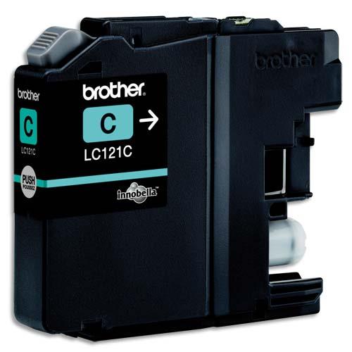 BROTHER Cartouche Jet d'encre Cyan LC121C (dont eco-taxe de 0,01 €)