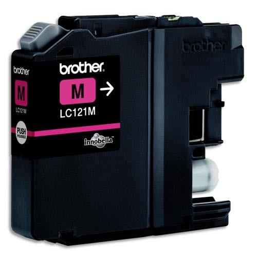 BROTHER Cartouche Jet d'encre Magenta LC121M (dont eco-taxe de 0,01 €)