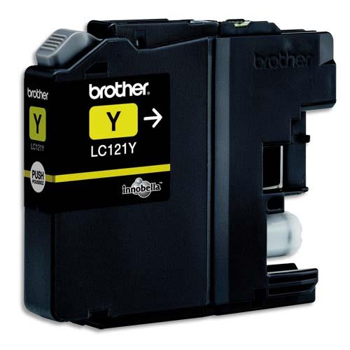 BROTHER Cartouche Jet d'encre Jaune LC121Y (dont eco-taxe de 0,01 €)