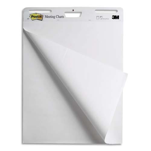 POST-IT Lot de 2 Meeting-chart + 1 offert - Bloc de 30 feuilles - format 63,5 x 77,4 cm