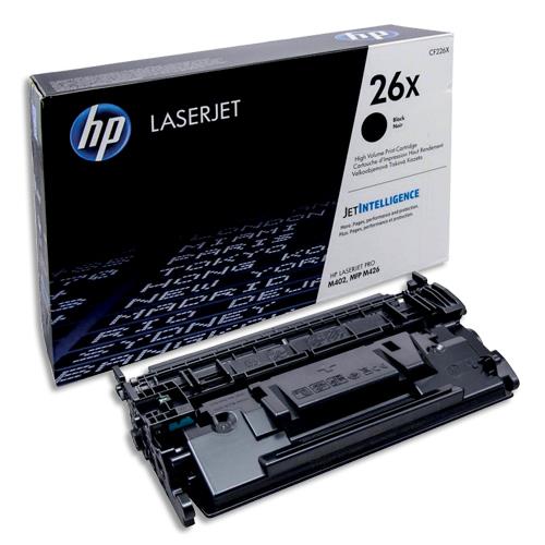 HP 26X CF226X Toner Noir grande capacité Authentique pour HP LaserJet Pro M402 / M426 (dont eco-taxe de 0,10 €)