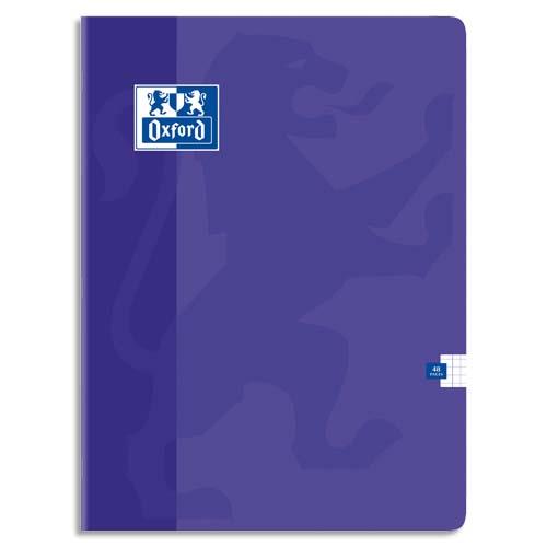 OXFORD Cahier Color Life piqûre 24x32cm 48 pages petits carreaux 5x5 papier 90g
