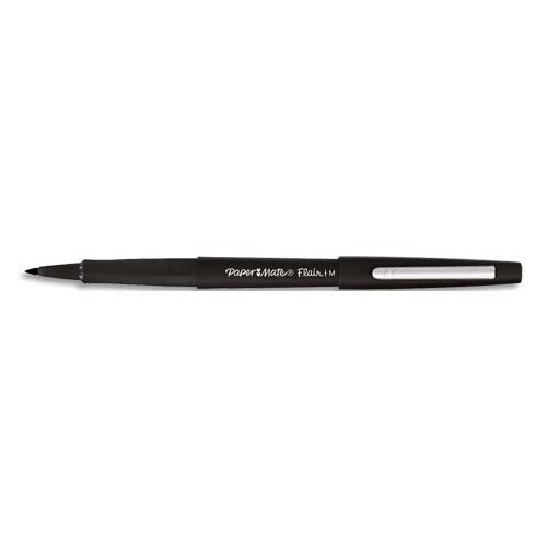 PAPERMATE Stylo feutre Flair Original, pointe M Trait 0,7 mm Noir