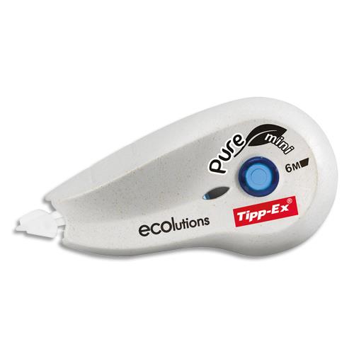 TIPP-EX Roller de correction PURE mini, dimensions : 5mmx6m - Ecolution : 94% de plastique