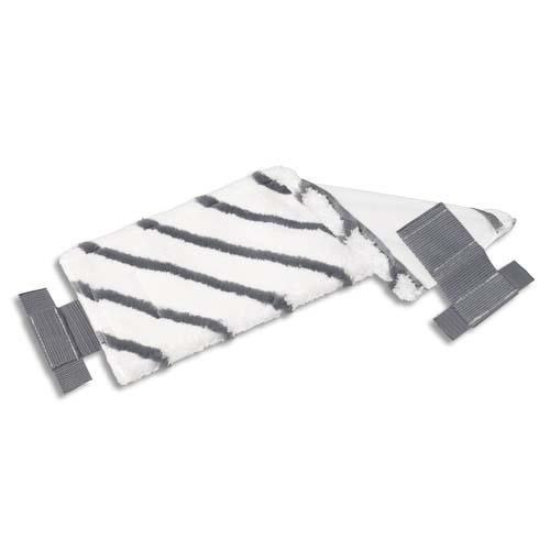 VILEDA Frange en microfibre bandes diagonales en polyamide UltraSpeed - Dim. L40 x H15 x P1 cm Blanc Noir