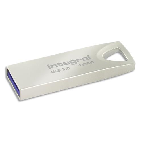 INTEGRAL Clé USB 2.0 Métal ARC 16Go INFD16GBARC (dont eco-taxe de 0,01 €) (dont taxe copie privée de 1,50 €)