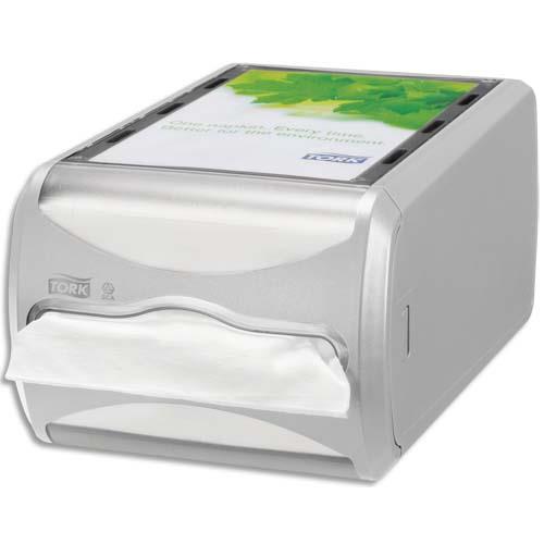 TORK Distributeur Comptoir pour Serviettes enchevêtrées Xpressnap N4 - Dim. L19,1 x H14,5 x P30,7 cm Gris