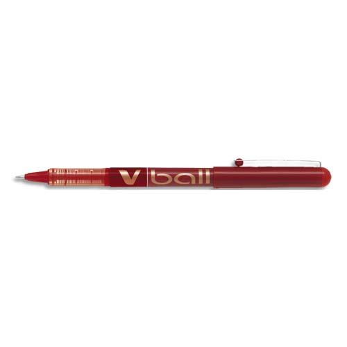 PILOT Stylo Roller pointe métal 1,0 mm encre liquide Rouge V-BALL 1,0