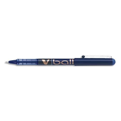 PILOT Stylo Roller pointe métal 1,0 mm encre liquide Bleu V-BALL 1,0