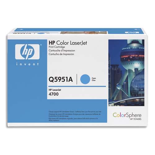 HP Cartouche Laser Cyan Q5951A (dont eco-taxe de 0,20 €)