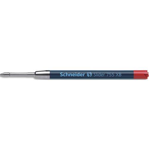 SCHNEIDER Recharge bille slider 755 XB - Encre viscoglide Rouge