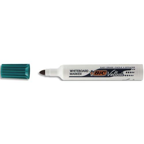 BIC Velleda 1711 Feutres pour Tableau Blanc Effaçables à Sec à Pointe Conique Moyenne - Vert