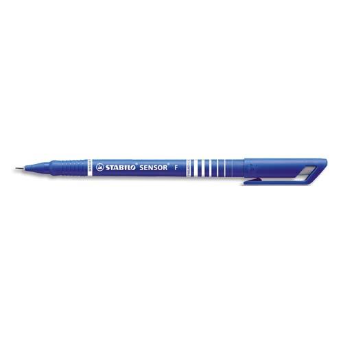 STABILO SENSOR F stylo-feutre pointe fine sur amortisseur (0,3 mm) - Bleu