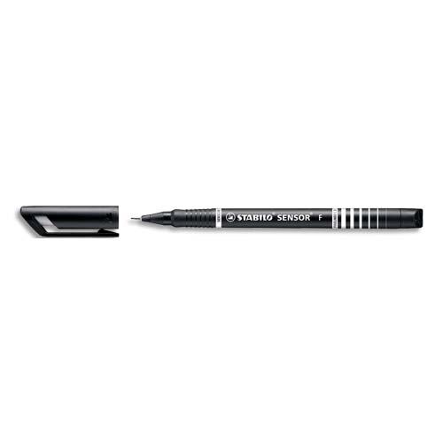 STABILO SENSOR F stylo-feutre pointe fine sur amortisseur (0,3 mm) - Noir