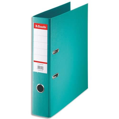 ESSELTE Classeur à levier Standard, A4, 7,5 cm, PP, turquoise